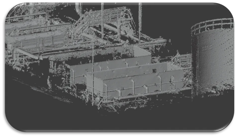 Modelo 3D de planta de tratamiento rehabilitada